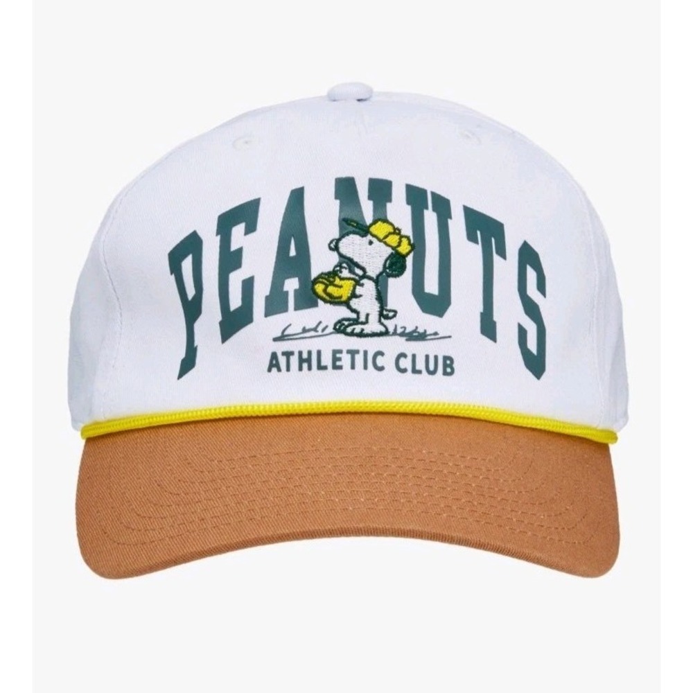 NEW Peanuts Snoopy Athletic Sports Club Baseball Cap Snapback Hat‎